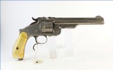 SMITH & WESSON 3RD. MODEL RUSSIAN REVOLVER - ENGRAVED - IVORY GRIPS - 6 of 8