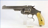 SMITH & WESSON 3RD. MODEL RUSSIAN REVOLVER - ENGRAVED - IVORY GRIPS - 2 of 8