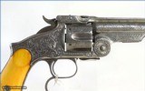 A SMITH & WESSON, PERIOD ENGRAVED, THIRD MODEL RUSSIAN - 3 of 7