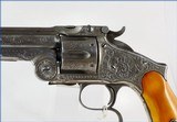 A SMITH & WESSON, PERIOD ENGRAVED, THIRD MODEL RUSSIAN - 4 of 7