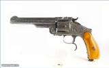A SMITH & WESSON, PERIOD ENGRAVED, THIRD MODEL RUSSIAN - 1 of 7