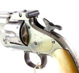 Smith & Wesson Model 3 Second Model American Single Action .44 Henry Rimfire Caliber Revolver with Pearl Grips and Factory Letter