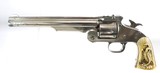 Smith & Wesson Model 3 Second Model American Single Action .44 Henry Rimfire Caliber Revolver with IVORY Grips and Factory Letter - 12 of 12