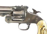 Smith & Wesson Model 3 Second Model American Single Action .44 Henry Rimfire Caliber Revolver with IVORY Grips and Factory Letter - 11 of 12