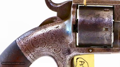 BACON Mfg. Co. Navy Model Revolver, w/ Swing out Cylinder - Image 3 of 6