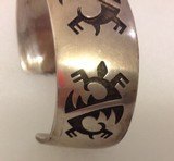 Vintage Hopi Sterling Silver Cuff
bracelet maker marked ( Michael Sockyma )
turtle spirit - 4 of 14