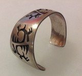 Vintage Hopi Sterling Silver Cuff
bracelet maker marked ( Michael Sockyma )
turtle spirit - 1 of 14