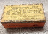 Colt's new Breech loading Army Revolver Ammo with Box Antique UMC - 9 of 14