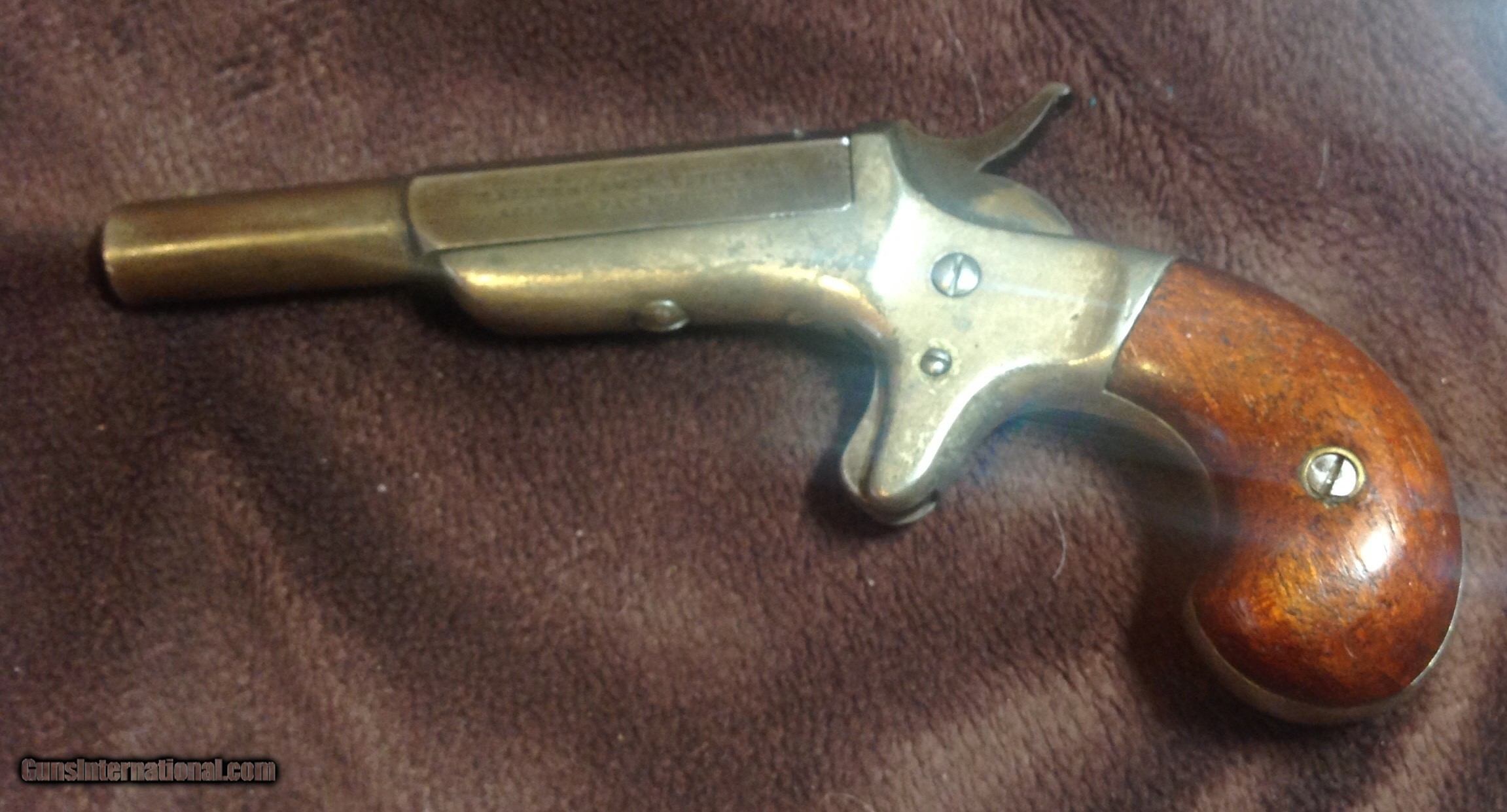 E. Allen 22cal. Derringer mfg 1860's matching numbers 3 inch barrel