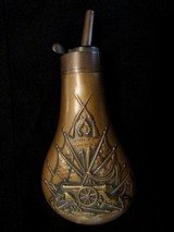 Civil War Era Colts Patent Powder Flask for the 1851 Navy & 1860 Army - 9 of 9
