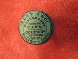 Rare Colt Cap Tin for Repeating Colt Rifle/1851 Navy Colt/1860 Army Colt