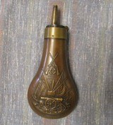 Navy Colt Powder Flask, Also Used With Double-Cased Dragoons, Superb - 2 of 8