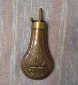 Navy Colt Powder Flask, Also Used With Double-Cased Dragoons, Superb - 1 of 8