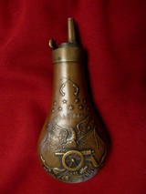 Coat of Arms Powder Flask for the Colt 1851 Navy/1860 Army