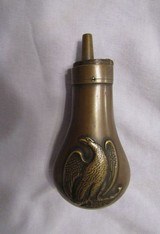 Colt 1849 Pocket Powder Flask, Eagle with Pistol in Talon - 2 of 9