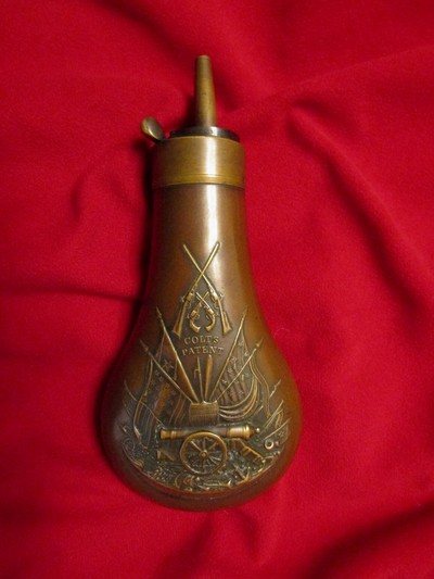 Colt Patent Powder Flask for the Early 1851 Navy, 1860 Army and 3rd Model Dragoon