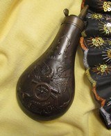 Coat of Arms Powder Flask for Colt 1851 Navy, 1861 Navy, 1860 Army - 1 of 8
