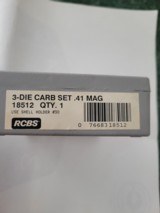 RCBS 41mag Carbide dies with brass and bullets.