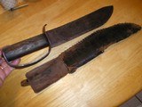 Civil War D Guard & Sheath 16 inches Overall 11 Inch Heavy Blade 1/4 inch Thick - 5 of 9