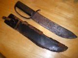 Civil War D Guard & Sheath 16 inches Overall 11 Inch Heavy Blade 1/4 inch Thick - 3 of 9