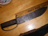 Civil War D Guard & Sheath 16 inches Overall 11 Inch Heavy Blade 1/4 inch Thick - 4 of 9