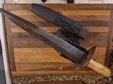 BOWIE AND SHEATH BLADE MARKED XXXX (CONFEDERATE? - 6 of 15