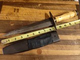 BOWIE AND SHEATH BLADE MARKED XXXX (CONFEDERATE? - 8 of 15