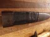 BOWIE AND SHEATH BLADE MARKED XXXX (CONFEDERATE? - 11 of 15