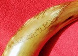 Civil War Powder Horn of Wm. A Todd 71st Pennsylvania Volunteers - 2 of 8