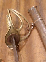 Confederate Cavalry Sword with Copper Scabbard