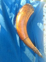FRENCH & INDIAN WAR DATED 1760 POWDER HORN 18 INCH HORN PHINEAS STEVENS - 12 of 15