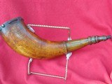 FRENCH & INDIAN WAR DATED 1760 POWDER HORN 18 INCH HORN PHINEAS STEVENS - 2 of 15
