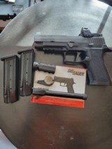 Sig P320X Romeo1 Pro w/ extra threaded barrel & brake - 2 of 8