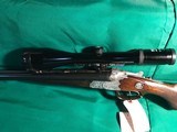Krieghoff Drilling 9.3x72R / 16 GA 2 1/2, Chokes fulll, Scope Kahles Helia 3-12x56 - 1 of 12