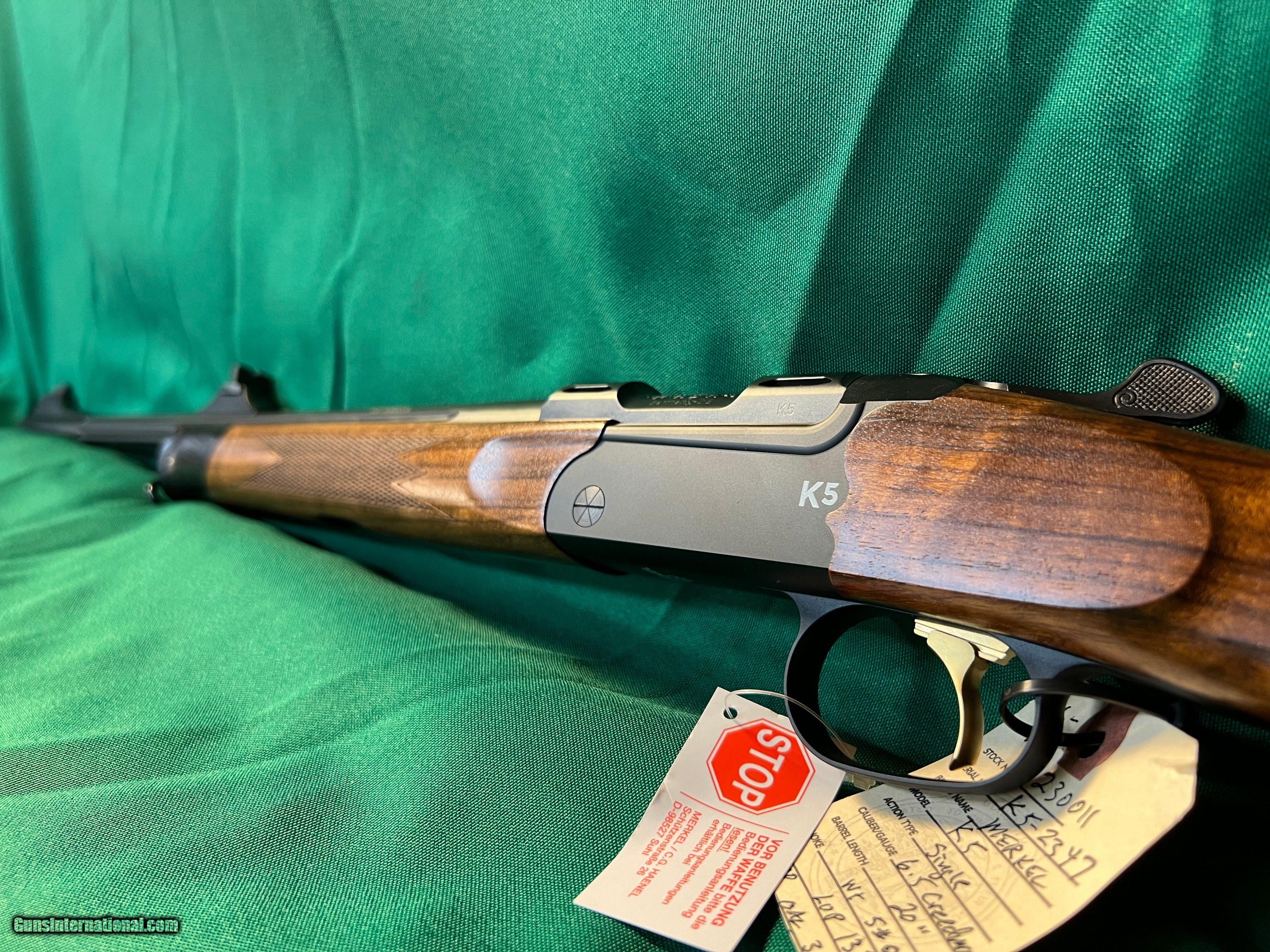 New Merkel K5 Single Shot Rifle, Cal. 6.5 Creedmoor