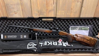 New Merkel K5 Extreme Single Shot Rifle, Cal. .308 Win. with Spartan Bipod and Merkel Mount