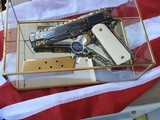 HAND ENGRAVED 24 Kt GOLD INLAID COLT
1911 BLACK ARMY - 1 of 15