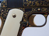 HAND ENGRAVED 24 Kt GOLD INLAID COLT
1911 BLACK ARMY - 14 of 15