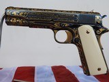 HAND ENGRAVED 24 Kt GOLD INLAID COLT
1911 BLACK ARMY - 2 of 15
