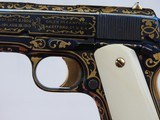 HAND ENGRAVED 24 Kt GOLD INLAID COLT
1911 BLACK ARMY - 13 of 15