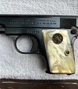 Colt 1908 Pocket hammerless .25 Mfg 1919. near mint with number matching box - 3 of 9