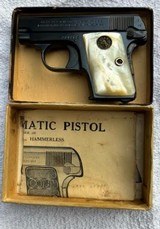 Colt 1908 Pocket hammerless .25 Mfg 1919. near mint with number matching box - 9 of 9