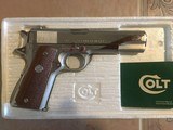 Colt Government Model Mark IVSeries 70 Nickel unfired. - 1 of 2