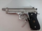 USED TAURUS MODEL PT92 9MM WITH EXTRA MAG and PORTED EXTENDED BARREL - 3 of 12