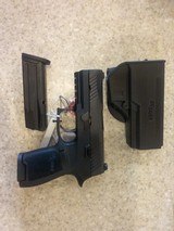 NEW SIG ARMS MODEL P320 CARRY 9MM HARD PLASTIC CASE AND SIG MOLDED HOLSTER EXTRA CLIP - 2 of 12