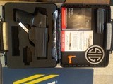 NEW SIG ARMS MODEL P320 CARRY 9MM HARD PLASTIC CASE AND SIG MOLDED HOLSTER EXTRA CLIP - 1 of 12