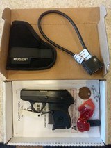 USED RUGER LCP 380 ACP WITH ORIGINAL BOX HOLSTER LOCK AND MANUALS REALLY NICE CONDITION - 1 of 12
