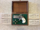 Used Remington Derringer #765 in original wood box and includes 200 rounds of 41 Short Rim Fire Ammo. priced reduced was $5000 - 1 of 16