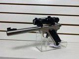 Used Ruger Mark II 22LR with Scope good condition - 2 of 8
