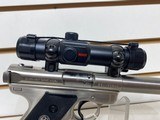 Used Ruger Mark II 22LR with Scope good condition - 4 of 8